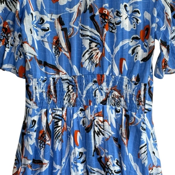 Diane Von Furstenberg Erica Blue Floral Print Maxi Dress. Size 0 - Picture 10 of 15